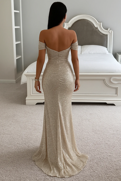 Elegantes Glitzer-Abendkleid für Damen | Maxi