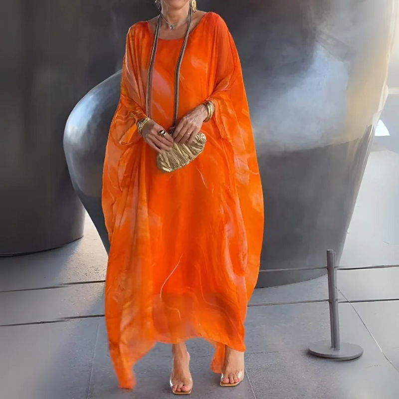 Elegantes langes Vintage-Kleid für Damen | Maxi