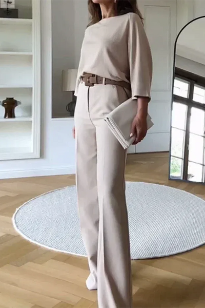 Elegantes Vintage-Set für Damen | Hose und oberteil