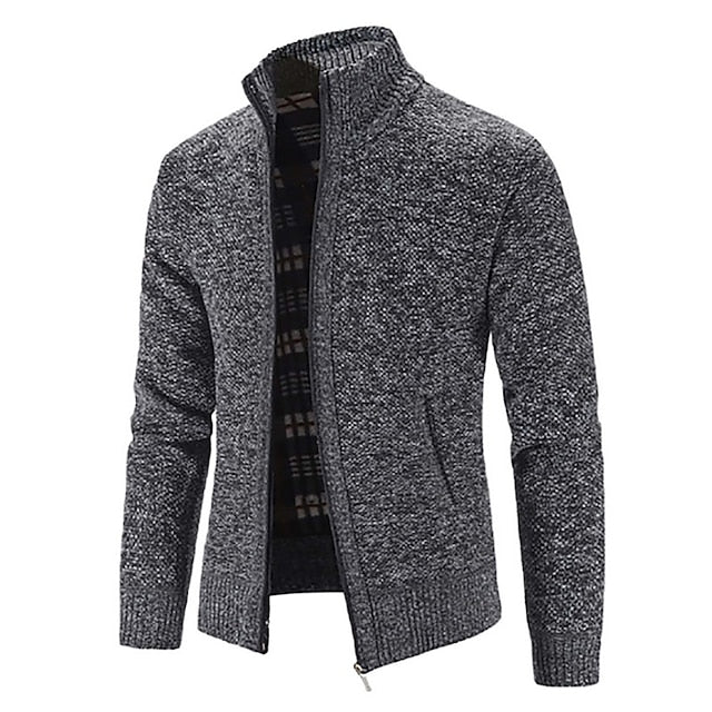 Strickpullover mit Reißverschluss für Männer