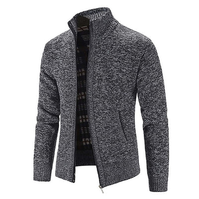 Strickpullover mit Reißverschluss für Männer