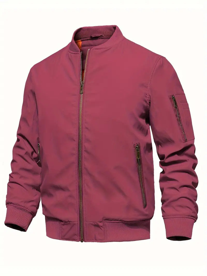 Klassische Bomberjacke mit Taschen für Männer
