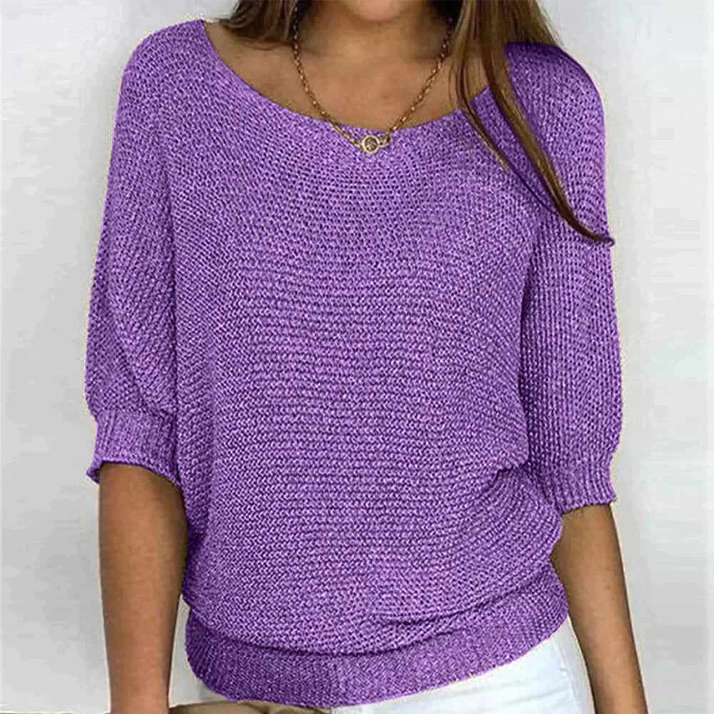 Virginia® | Ärmellose 3/4-Bluse mit Kroko-Muster.