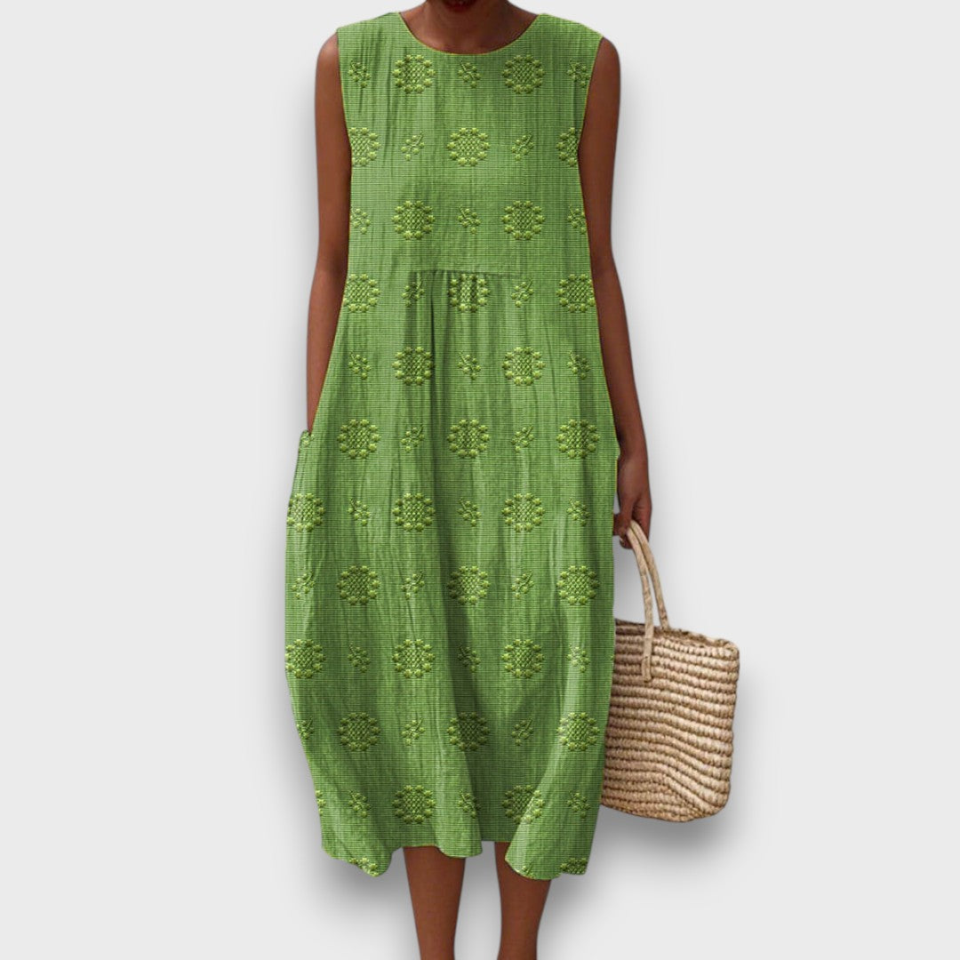 Serava – besticktes Midikleid