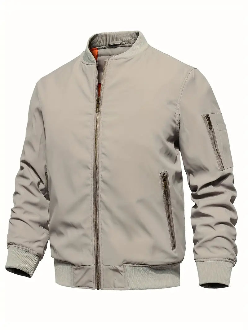 Klassische Bomberjacke mit Taschen für Männer