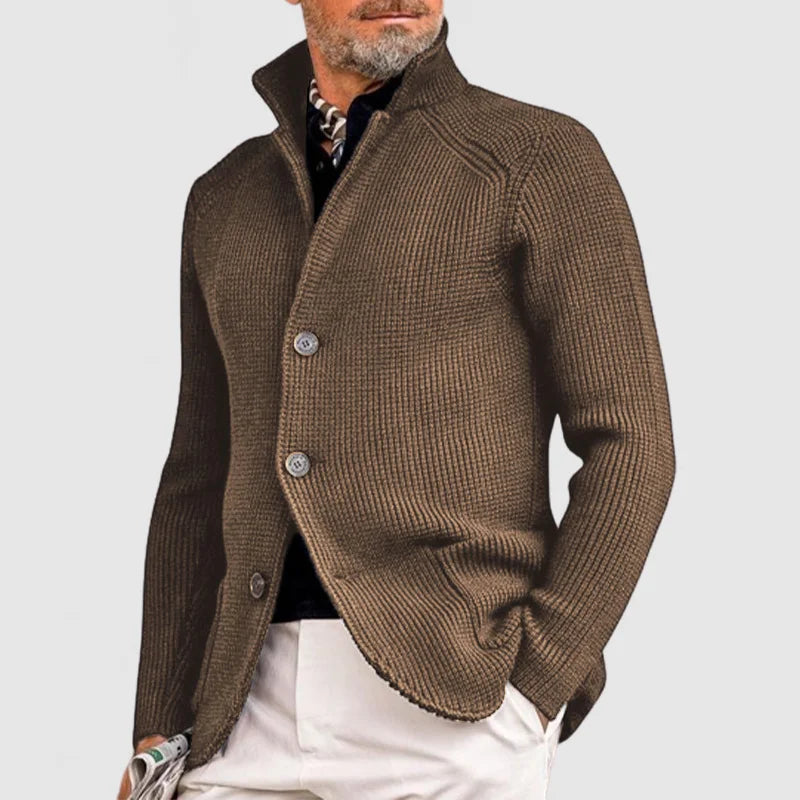 Ramon - Elegante Herrenstrickjacke mit Kapuze