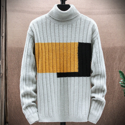 Kabelstrickpullover mit tiefem V-Ausschnitt Für Herren