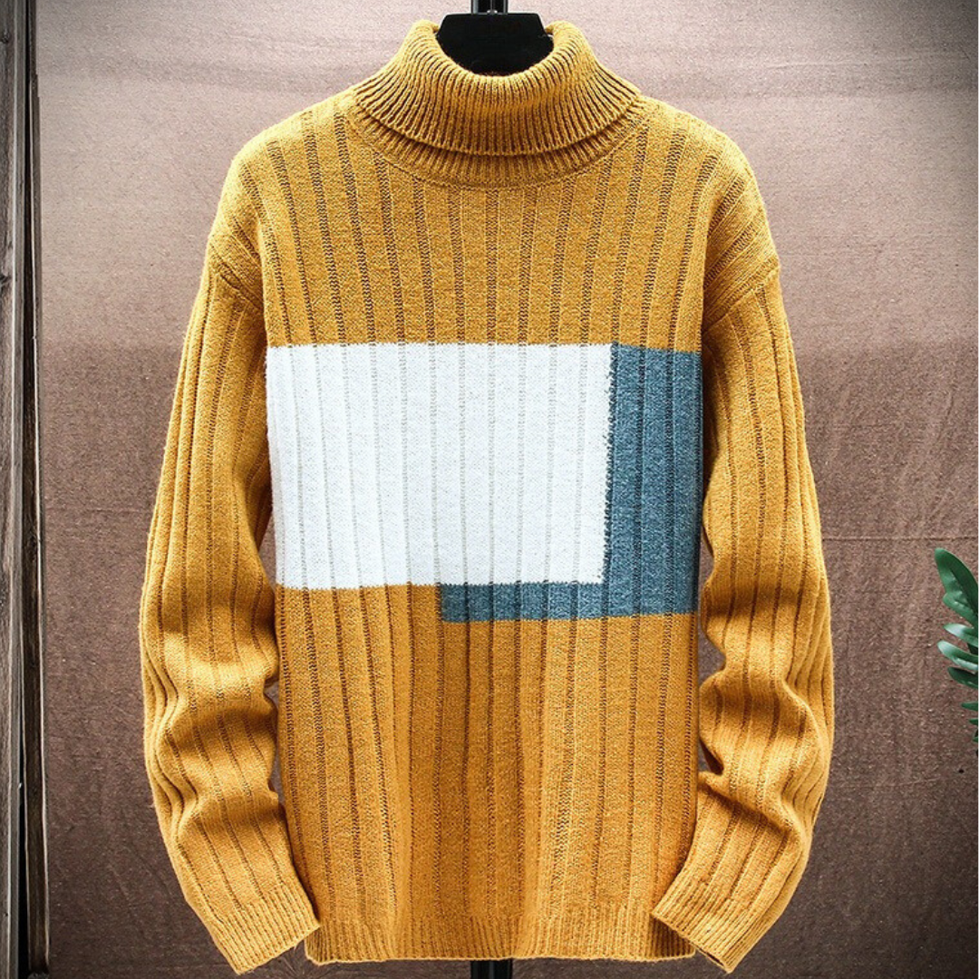 Kabelstrickpullover mit tiefem V-Ausschnitt Für Herren