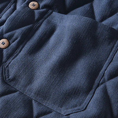 Winterjacke mit Knopfleiste und Taschen für Herren