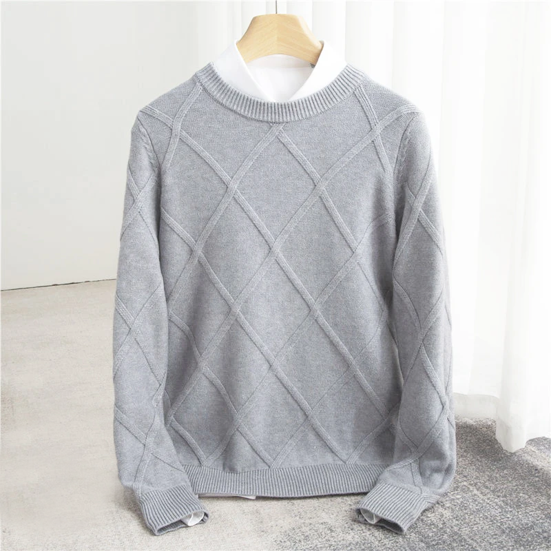 Pullover mit Rautenmuster für Herren