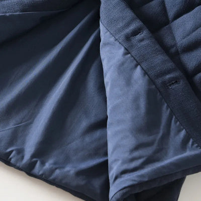 Winterjacke mit Knopfleiste und Taschen für Herren