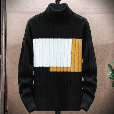Kabelstrickpullover mit tiefem V-Ausschnitt Für Herren