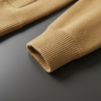 Knopfmantel mit Revers und Taschen für Herren