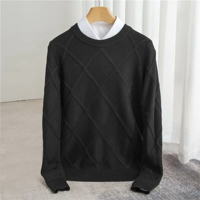 Pullover mit Rautenmuster für Herren