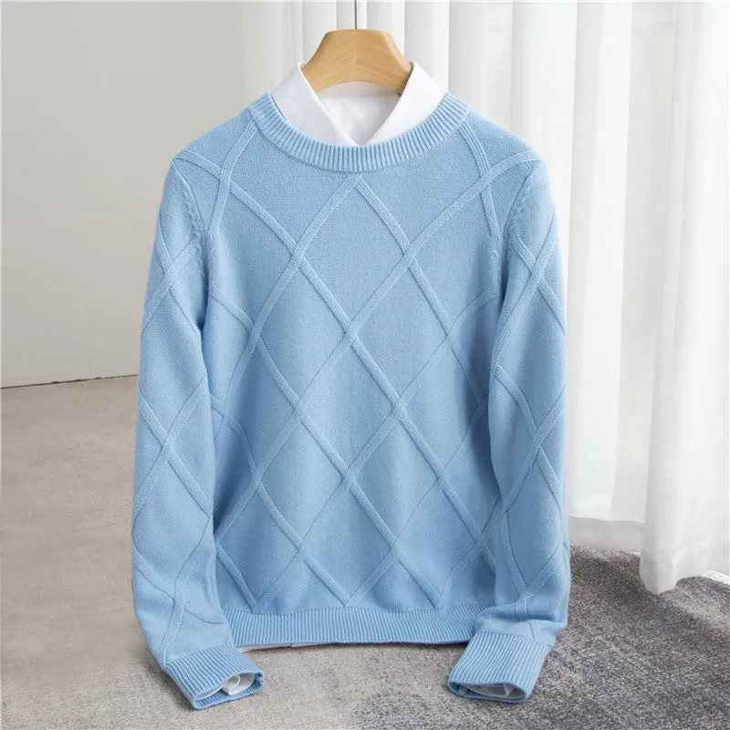 Pullover mit Rautenmuster für Herren