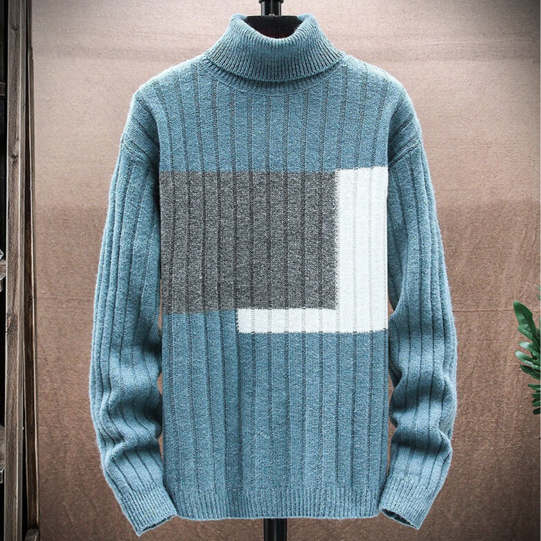 Kabelstrickpullover mit tiefem V-Ausschnitt Für Herren