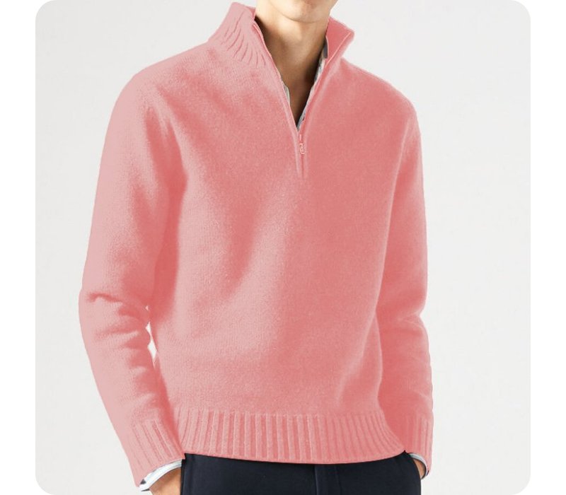 Warmer Rippenstrick-Pullover für Männer