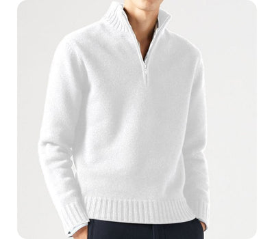Warmer Rippenstrick-Pullover für Männer