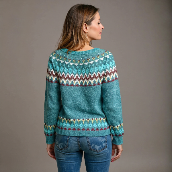 Chiaara - Handge Fertigt Woll Pullover