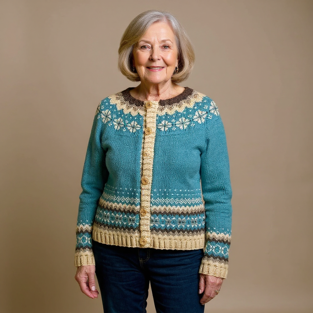 Carleigh | Vintage Island-Strickjacke