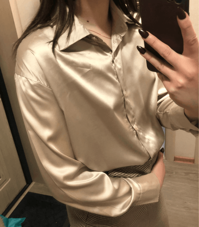Arilda® | Satin-Seidenbluse