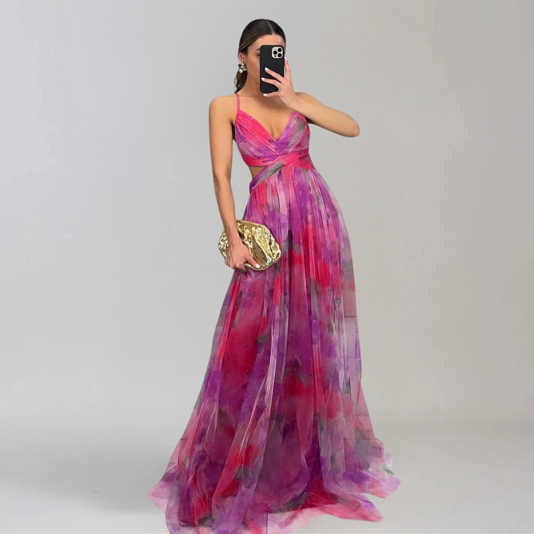 GIADA  | Leichtes Kleid mit floralem Muster