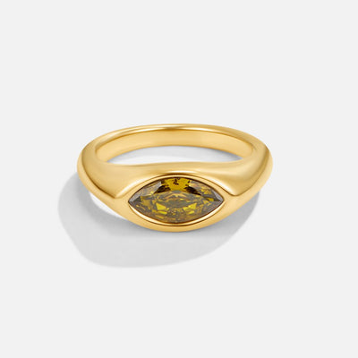 Grüner Arizona Kristallring