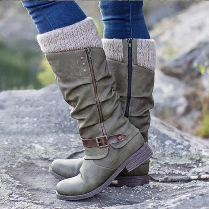 Damen Winter Stiefel | Casual hoch mit Absatz
