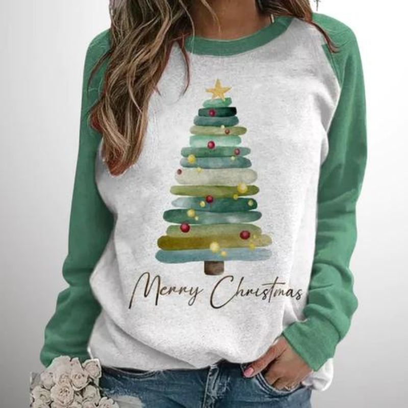 Weihnachtlicher Winterpullover für Damen