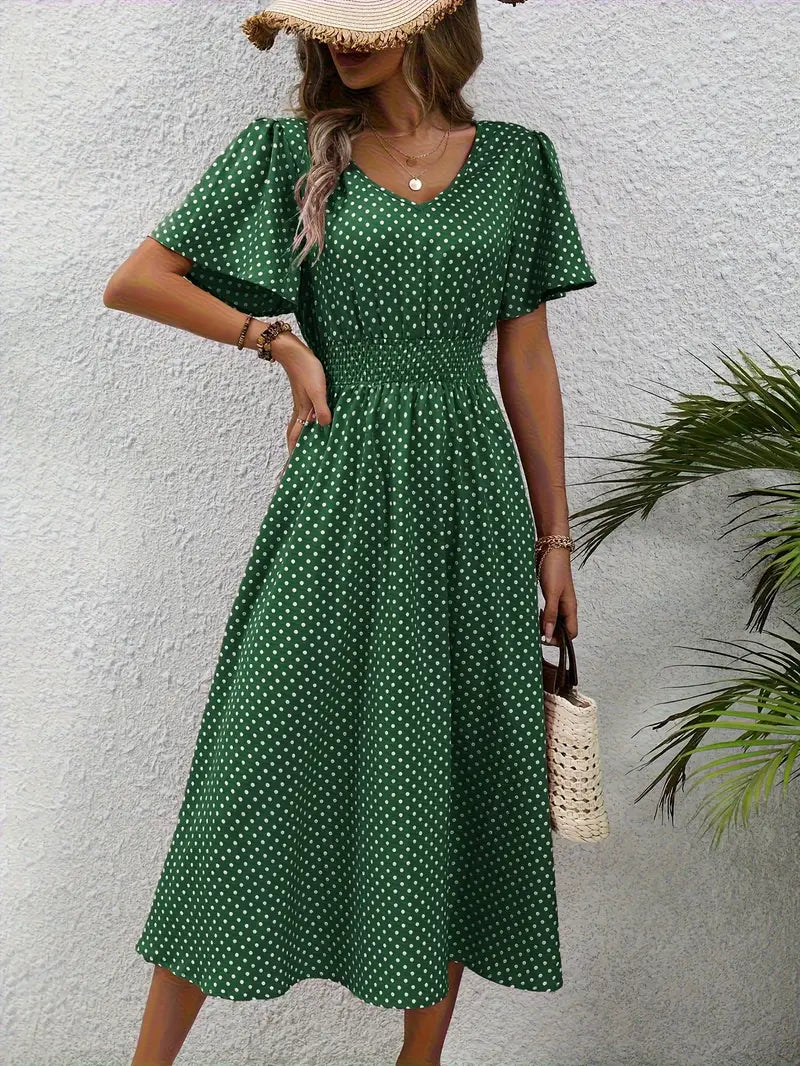 Gepunktetes Sommerkleid | Luftig & Feminin | Perfekt für sonnige Tage