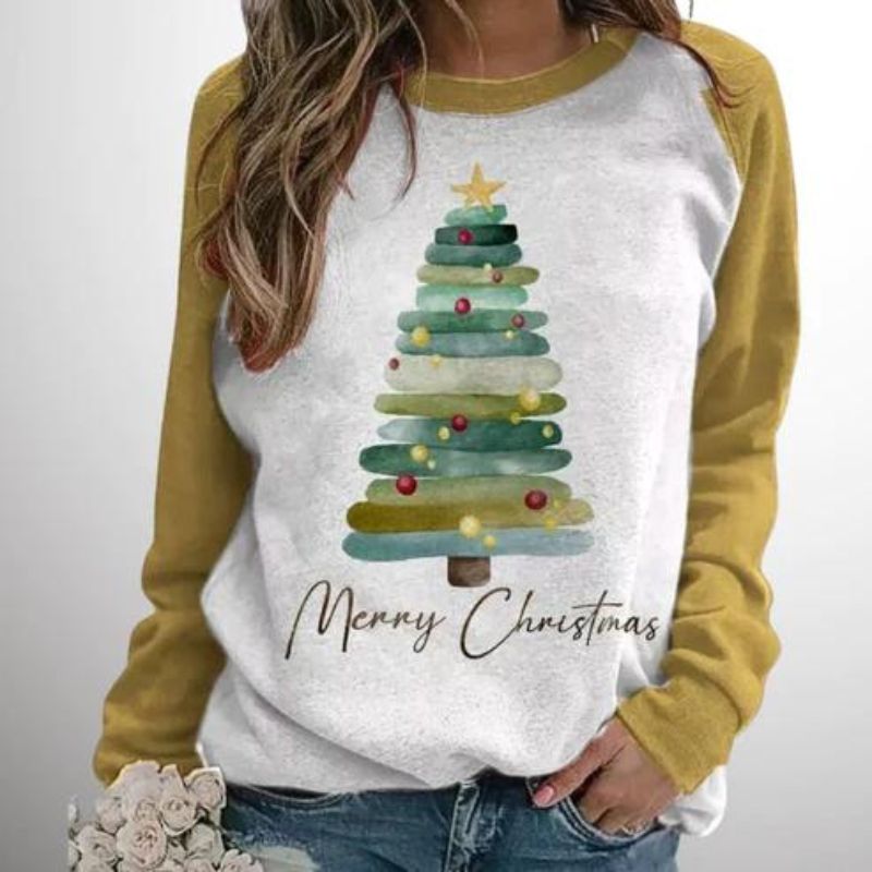 Weihnachtlicher Winterpullover für Damen