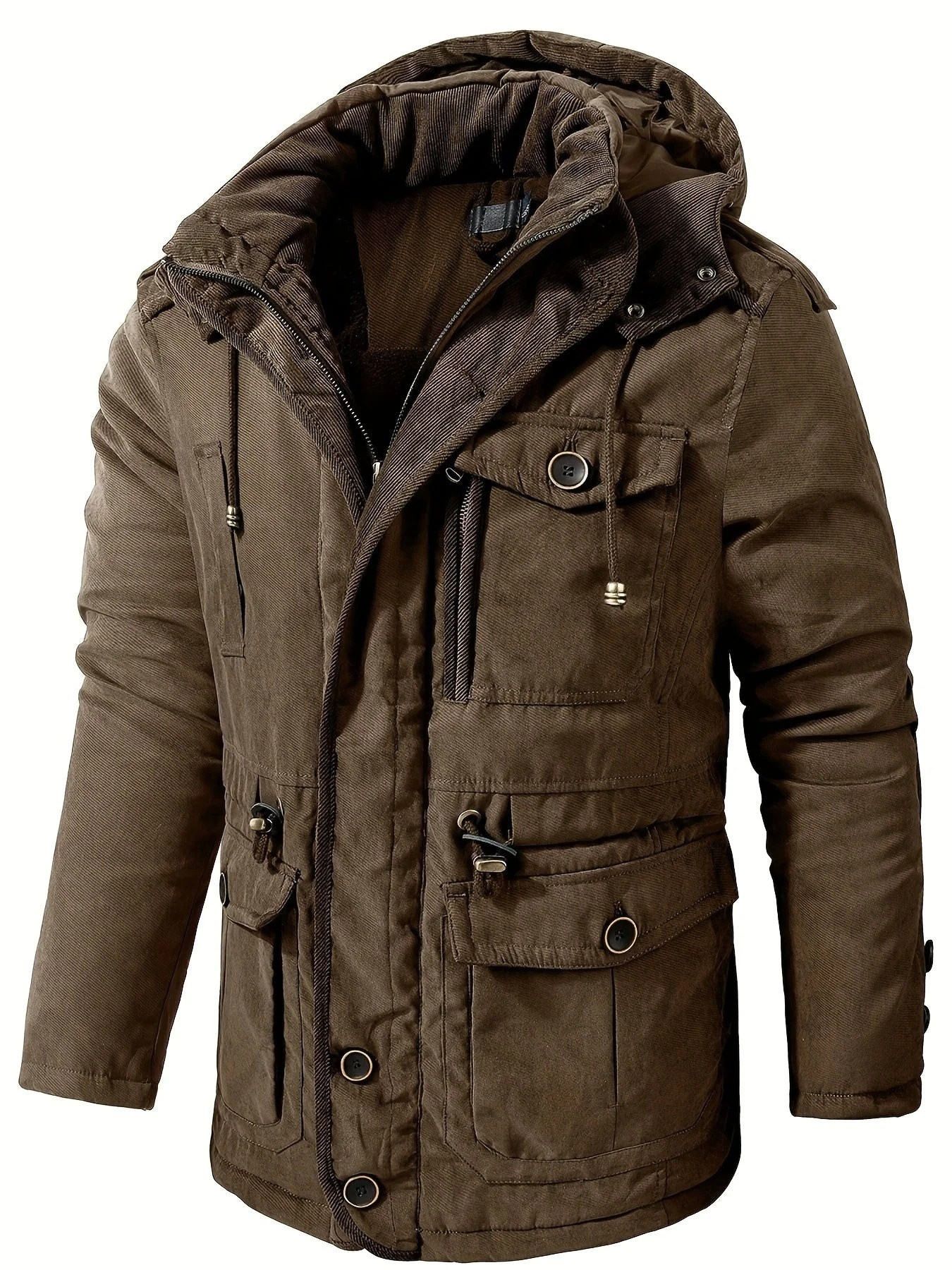 Herren dicke Outdoor-Winterjacke | Warme
