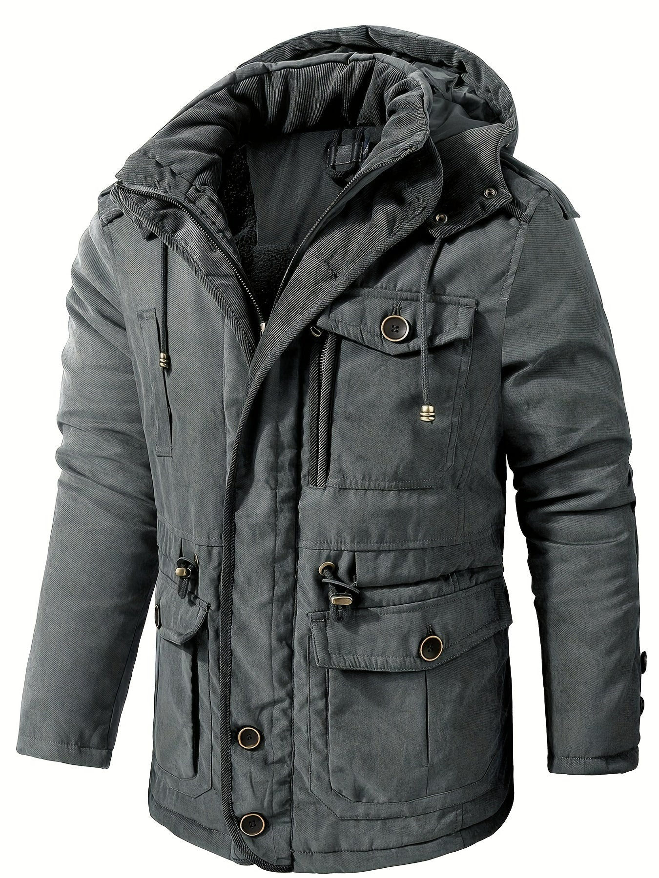 Herren dicke Outdoor-Winterjacke | Warme