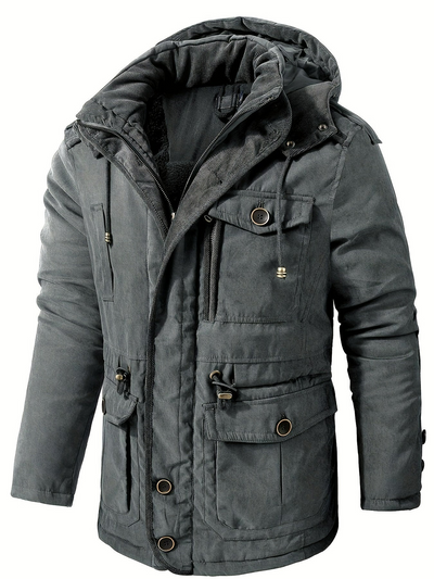 Herren dicke Outdoor-Winterjacke | Warme