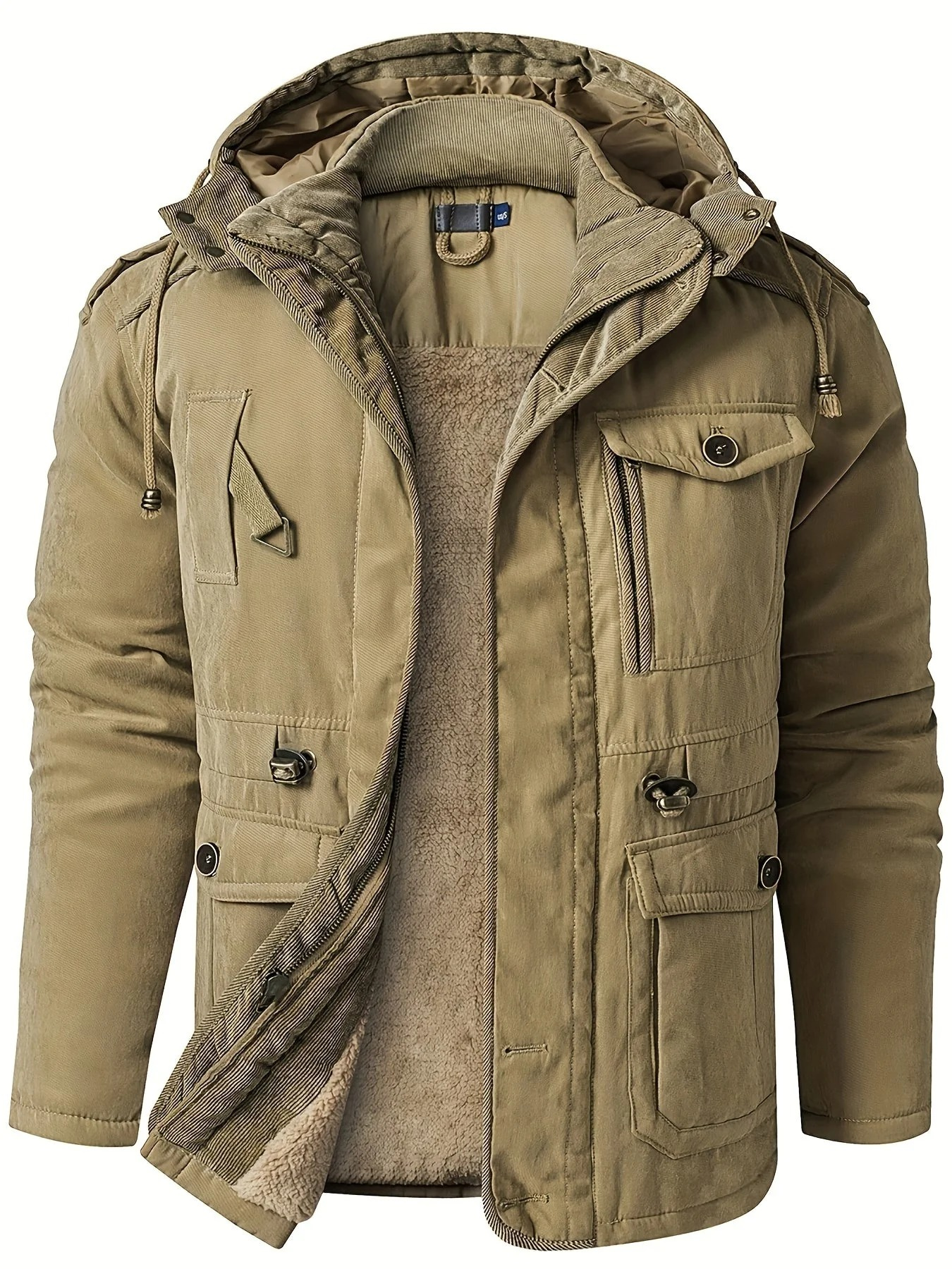 Herren dicke Outdoor-Winterjacke | Warme