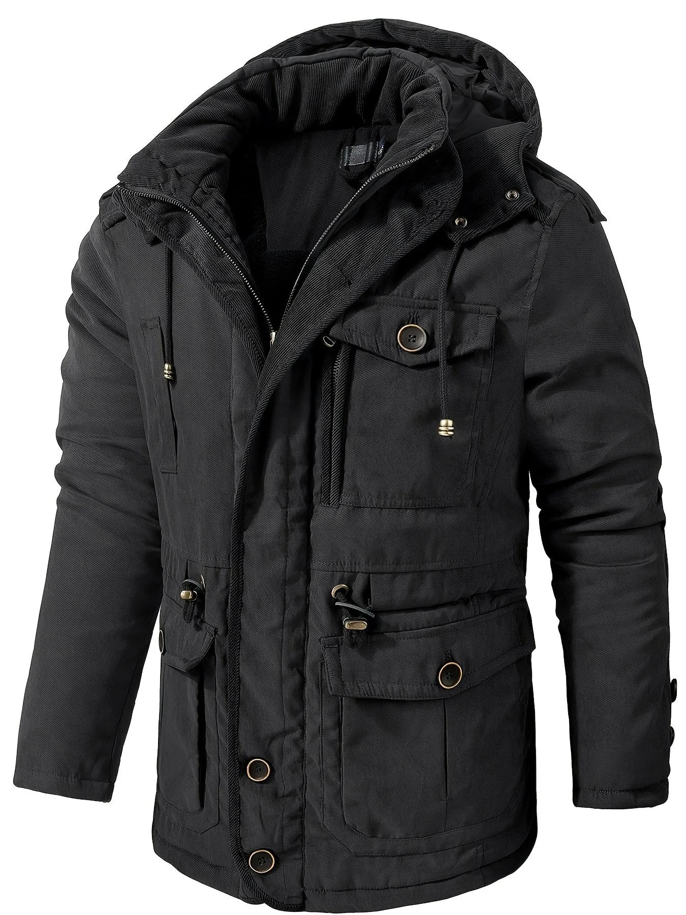 Herren dicke Outdoor-Winterjacke | Warme