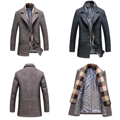 Herren eleganter Premium-Wintermantel | Warme