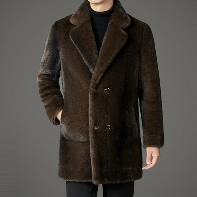Herren eleganter weicher Mantel | Winter