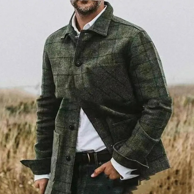 Herren karierte leichte Jacke | übergangs