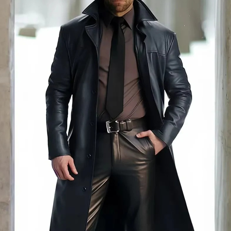 Herren klassischer langer Mantel | Lang