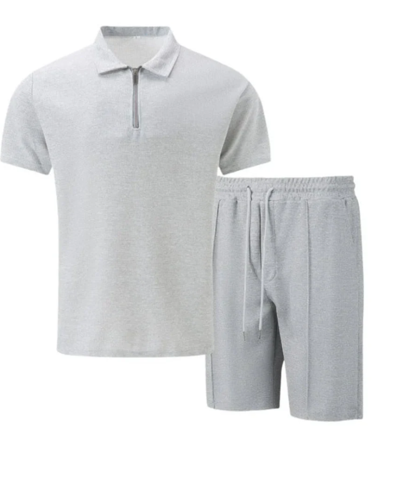 Herren lässiges Poloshirt- und Shorts-Set | kurzer hose
