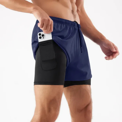 Herren-Laufshorts mit Handytasche | Sportlich
