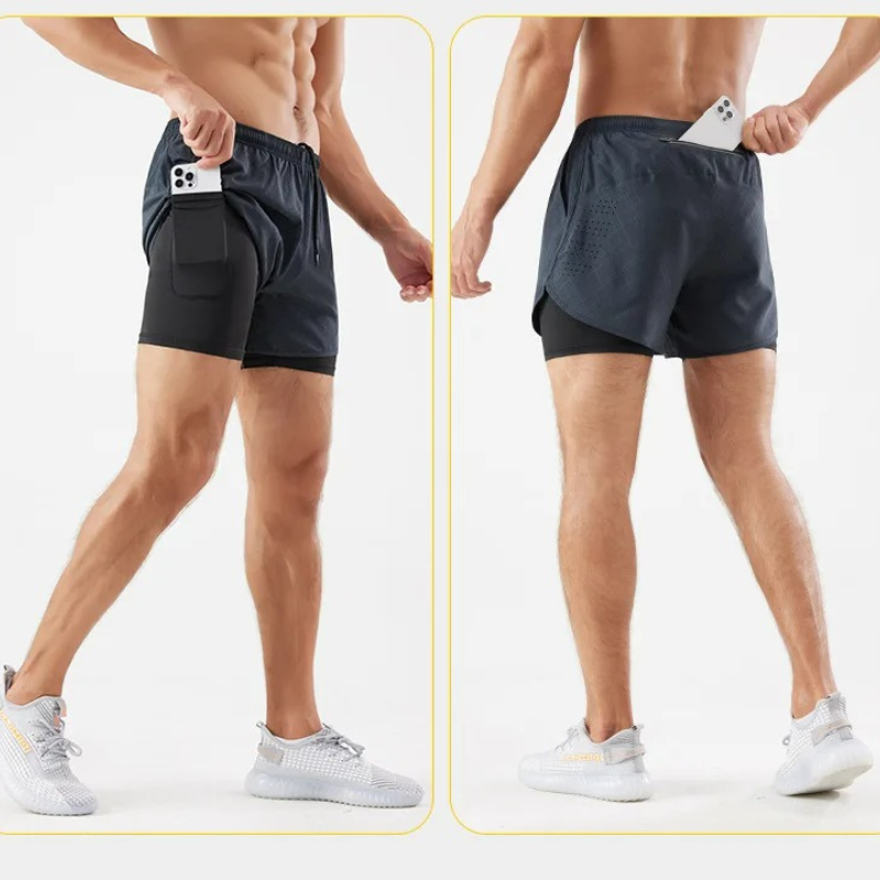 Herren-Laufshorts mit Handytasche | Sportlich