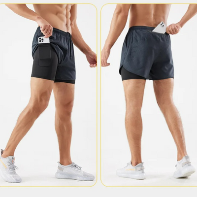 Herren-Laufshorts mit Handytasche | Sportlich