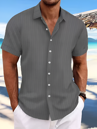 Herren luftiges Sommerhemd | kurzarm