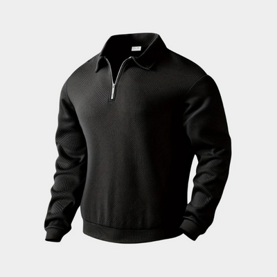 Herren stylischer warmer Pullover | reißverschluss