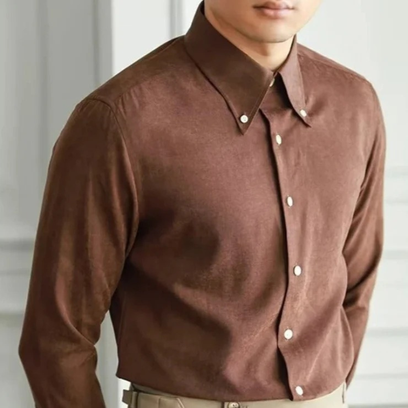 Herren Vintage-Businesshemd | Langarm