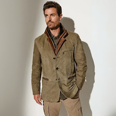 Herren zeitlose Vintage-Jacke | Warme