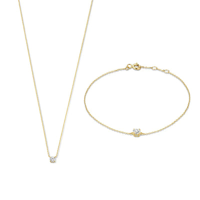 Cléa Moissanite Stone Set | Gold