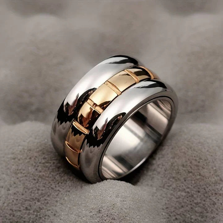 Vintage Ring aus Gold und Silber